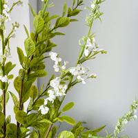 Plantes décoratives artificielles en soie Salvia, style européen, imperméables, pour la maison et les mariages, arrangement floral artificiel
