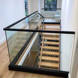 Système de rampe en verre <span class=keywords><strong>à</strong></span> canal en <span class=keywords><strong>U</strong></span> en aluminium avec rainure de main courante en acier inoxydable 304/316 - Product Image 5