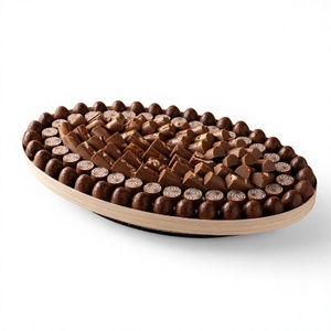 Minimalist Design Metal <b>Chocolate</b> Bowl Handmade Finish For Gifting Occasions <b>Ramadan</b> Dates Dry Fruit <b>Chocolate</b> Serving Bowl - Product Image 2