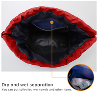 Sacs à dos promotionnels 600D 420D 210D avec cordon de serrage Sacs promotionnels personnalisés en polyester nylon imperméables et antivol avec
