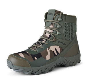 Botas de Desierto Transpirables con Camuflaje Negro TSB34, Botas de Tobillo con Cierre de Cremallera - Product Image 4