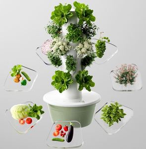 Torre de Cultivo Hidropónico de 7 Niveles con Bomba, Sistemas de Riego para Balcón, Estantes de Cultivo Multinivel - Product Image 4