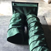 Tissu en PVC enduit de silicone, circulaire et carré, rétractable et flexible, pour conduits d'aération, triple protection, fabriqué par le fabricant