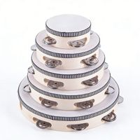 Children's Xinjiang Dance Wooden Tambourine Orff Professional Percussion Instrument Hand Drum All-in-One Function Kindergarten