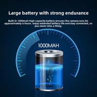 Caméra de surveillance domestique W07 HD 1080P 1-5MP avec vision nocturne sans fil WiFi, carte mémoire TF, moniteur pour bébé