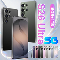 Smartphone S26 Ultra 5G Laris Manis, Deca Core HD 16GB+1TB Layar 7.3 Inci Android 15, Buka Kunci Wajah, Pengisian Cepat 100W, Global English