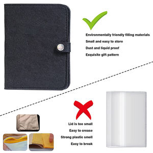 Cartera de viaje de fieltro personalizada, funda de pasaporte de fieltro - Product Image 2