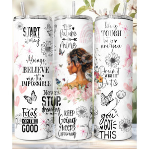 Bicchieri Motivazionali con Coperchio e Cannuccia da 20oz - Product Image 6