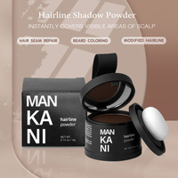Poudre Noire pour Racine Cheveux Marque Blanche, Anti-Vent et Anti-Transpiration, Dissimulant Instantané, Fibres Capillaires Organiques pour Ligne des Cheveux