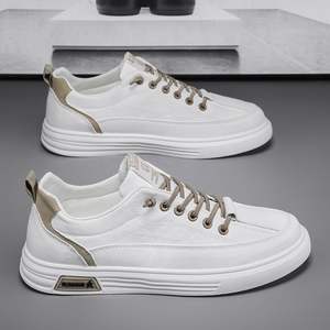 Zapatillas Blancas Transpirables con Cordones para Hombre, Invierno/Primavera 2026, para Uso Casual y de Ocio, Zapatos Modernos para Adolescentes y Personas que Buscan Comodidad - Product Image 3