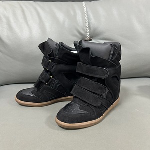 Sneakers da <span class=keywords><strong>Donna</strong></span> in Vera Pelle con Plateau, Stivaletti con Tacco Rialzato, Chiusura a Strappo e Fibbia, Traspiranti, <span class=keywords><strong>per</strong></span> Escursionismo - Product Image 5