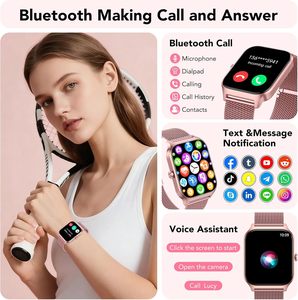 New Fashion <b>Digital</b> Smartwatch for Men and Women Touch Screen Sport Fitness Watches with BT Call Gift - Product Image 4