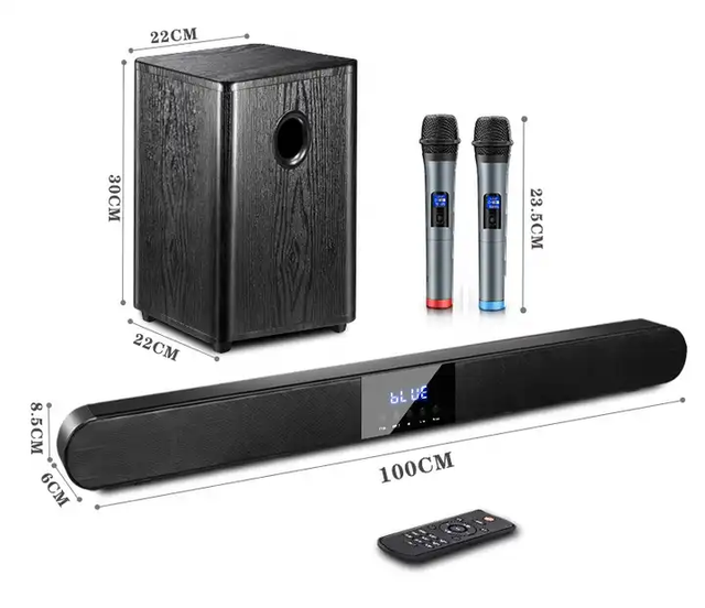 Tv Speaker Soundbar Home Theatre System Echo Wall High Barra De Sonido Para Tv Quality Sound Bar With Subwoofer
