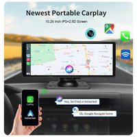 SUNWAYI Carplay portable sans fil 10.26 pouces Carplay écran lecteur multimédia de voiture