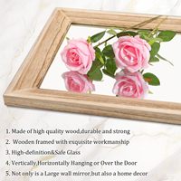 Miroir mural rectangulaire AAZZKANG de grande taille avec cadre en bois, miroir de pleine longueur, 47x16 pouces, pour chambre à coucher, salon, salle de bain, dressing