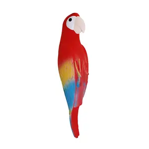 Thinkerpet Vivid Parrot Wild Chicken Bird Shaped Funny Pet Chew Dog Squeaky Latex Toy