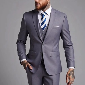 Y2603 <span class=keywords><strong>Completo</strong></span> da <span class=keywords><strong>Uomo</strong></span> Stile Britannico, Giacca Slim Fit + Gilet + Pantaloni, Set 3 Pezzi, Abiti Formali da Ufficio, <span class=keywords><strong>Completo</strong></span> da Sposo per Matrimonio - Product Image 5