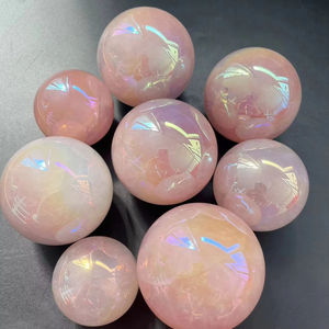Esfera de Cuarzo Rosa Aura Ángel Natural de Alta Calidad al por Mayor para Decoración del Hogar y Regalo - Product Image 5