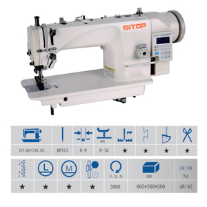 Computer Direct Drive Compound Feed Lockstitch <b>Sewing</b> Machine <b>for</b> Heavy <b>Materials</b> 9mm Stitch Length 2000spm - Product Image 3