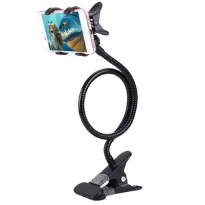 Soporte de Metal duradero con cuello de cisne para teléfono móvil, práctico soporte para teléfono móvil perezoso para un uso prolongado