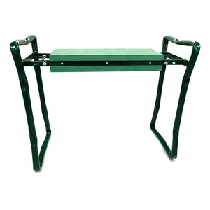 Portable Deep Seat Garden Stool Kneeler With Tool Pouch