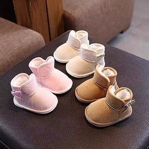 Botas de nieve cálidas para bebé, zapatos antideslizantes con forro polar para primeros pasos, de 0 a 6-13 meses, para otoño e invierno - Product Image 1