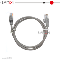 Kabel Patch Ethernet CAT6 RJ45 Kabel Jaringan LAN Internet UTP Tembaga Berlapis PVC Bersertifikat CE/ROHS 1M 2M