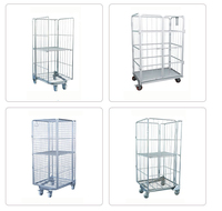 Cage de rangement pliable robuste en acier inoxydable 304 pour entrepôt, en treillis métallique soudé, pour extérieur, type CASE CARTER OEM