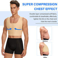 Gilet de compression ajustable pour poitrine, avec boucle, pour transgenres, pour relier la poitrine