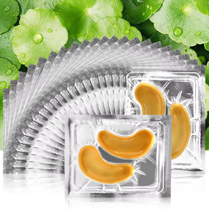 Mascarilla de Ojos de Colágeno de Cristal con Tratamiento de Gel y Parches de Oro 24k Personalizados para Ojeras Oscuras - Product Image 1