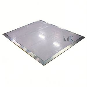 RK - Pista de Baile Desmontable de Aluminio de 30 mm de Grosor, 1x1 m, Color Blanco, de Instalación Rápida y Sencilla, para Bodas y Fiestas - Product Image 1
