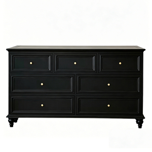 black dresser with white knobs Atten 4-Drawer Tall Dresser main image 0