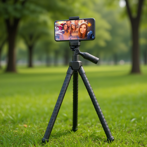 Monopié Flexible Ajustable con Control Remoto Inalámbrico y Soporte Universal para Teléfono, Ideal para Uso en Exteriores - Product Image 2