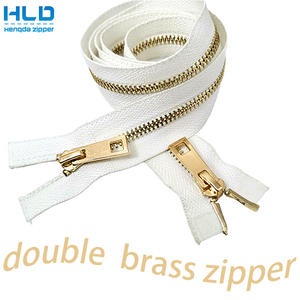 Hengda Usine Personnalisée3 #5 #8 #2 Way Veste <span class=keywords><strong>Fermeture</strong></span> Éclair Séparée Haut De Gamme <span class=keywords><strong>Double</strong></span> <span class=keywords><strong>Curseur</strong></span> Laiton Métal <span class=keywords><strong>Fermeture</strong></span> Éclair - Product Image 3