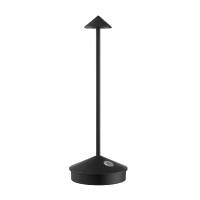 Lampu Meja LED Modern Zafferano Tanpa Kabel, Kontrol Sentuh, Fitur Peredup, Lampu Malam Isi Ulang, Bodi Aluminium, Dioperasikan dengan Baterai