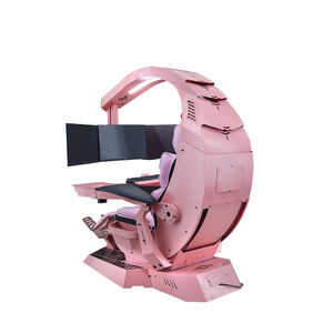 <span class=keywords><strong>Chaise</strong></span> de jeu E-Sports Scorpion robuste à hauteur réglable, éclairage RVB, soutien lombaire, design convertible et pliable, s'adapte à différentes - Product Image 3