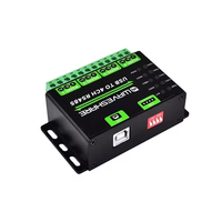 Konverter USB ke 4-way RS485 Industri Waveshare, Modul Komunikasi Serial USB ke 485, Modul Elektronik dengan Casing Logam