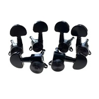 Vente en gros d'accordeurs de verrouillage de guitare noirs 3R3L clés têtes de machine chevilles d'accord de guitare pour pièces de guitares acoustiques