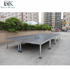 Plateforme de Scène Mobile Extérieure 1x1m en Aluminium Réglable – Structure Scénique Portable - Product Image 1