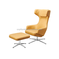 Fauteuil inclinable relaxant moderne Imola de luxe nordique, salon, fauteuil en fibre de verre, ensemble de fauteuils en cuir, fauteuil d'appoint