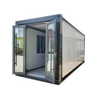 Unité préfabriquée et pliable portable pour bureau temporaire, salle de réunion intégrée et espace de repos, maison conteneur pliable