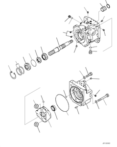 Ensemble de pompe hydraulique 708-1W-02420, pompe de travail hydraulique pour pièces de roue WA900-8 - Product Image 2