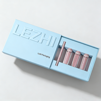 Boîte d'emballage personnalisée pour kit de maquillage en gros : Rouge à lèvres liquide, gloss, crayon à lèvres, avec cordon