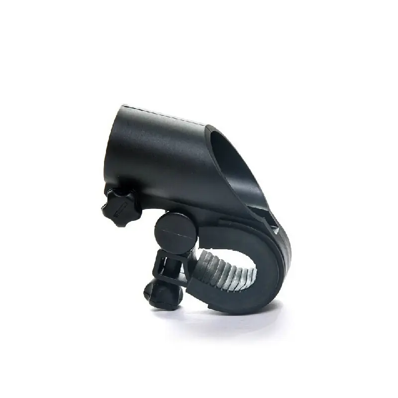 Support de lampe avant de vélo support de lampe de poche en plastique vtt vélo de route support de montage de lumière avant pince type de pistolet autres accessoires