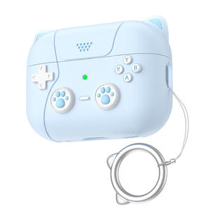 Estuche Protector de Silicona para Auriculares con Diseño de Juego para <span class=keywords><strong>Airpods</strong></span> 3 <span class=keywords><strong>Pro</strong></span> 2 <span class=keywords><strong>Segunda</strong></span> Generación, Estuche Protector de Auriculares Bluetooth para <span class=keywords><strong>Airpods</strong></span> 4 - Product Image 6