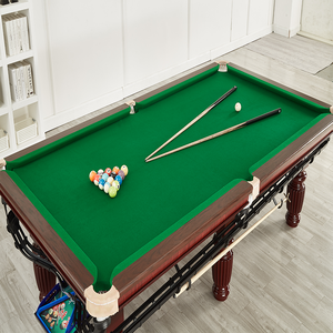 Mesa de Billar Americana Moderna de 8 y 9 Pies en Oferta, Nuevos Diseños Multifuncionales con Bolsillos de Cuero y Tablero de MDF - Product Image 2