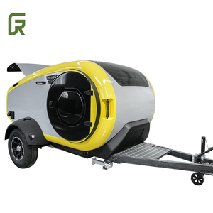 Personnalisable en fibre de verre Teardrop Travel Trailer Mini Outdoor Camping RV Van à vendre pour les aventures tout-terrain et les voyages - Product Image 3