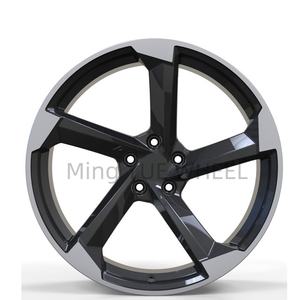Jantes de voiture de tourisme en aluminium Mingyue Flow Forming Black Machine Face pour Audi A4 A7 <span class=keywords><strong>RS6</strong></span> RS7 <span class=keywords><strong>ABT</strong></span> 17 <span class=keywords><strong>18</strong></span> 19 20 21 pouces 5X112 - Product Image 1