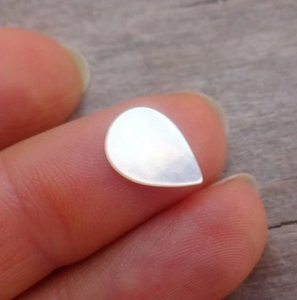 High-Quality Mother of Pearl Pear Shape <b>Flat</b> Gemstones, 4x6mm to 20x30mm, for Jewelry Making and Mother of Pearl Jewelry - Product Image 6