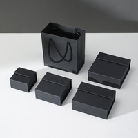 Boîte à bijoux en papier rigide personnalisée avec logo, fermeture magnétique à double porte, emballage pour collier, bracelet, boucles d'oreilles, bague, cadeau